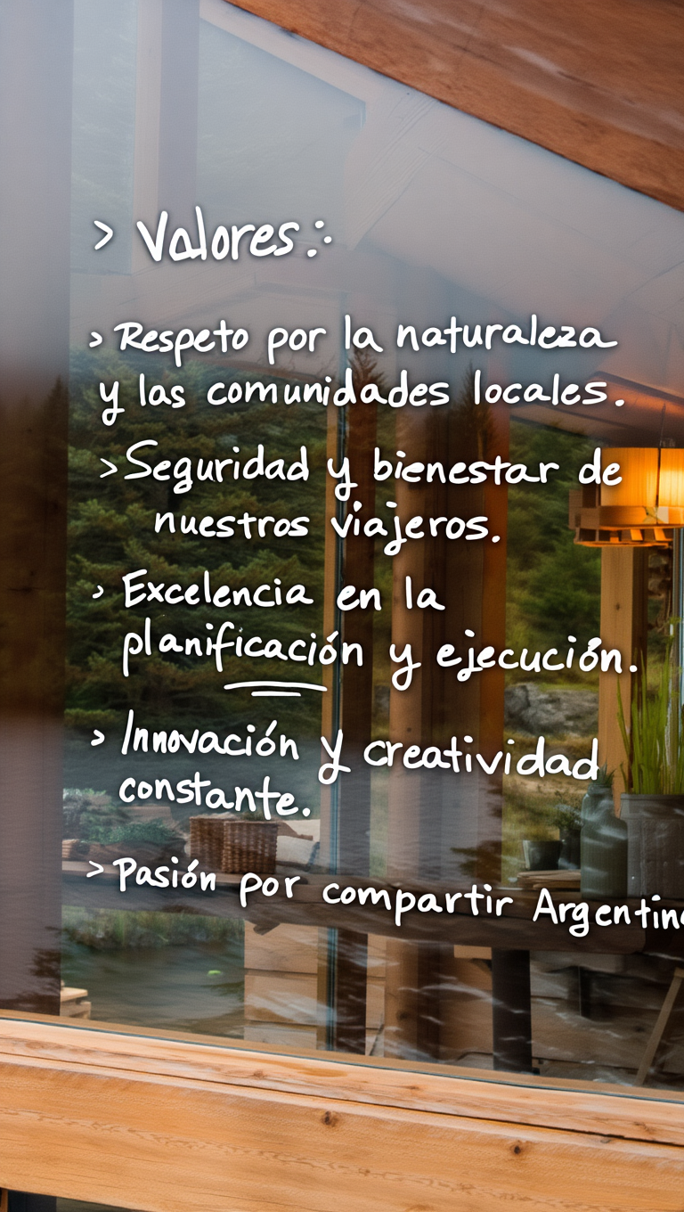 Texto escrito en vidrio con los valores de Diversidad Turismo Activo & de Naturaleza.